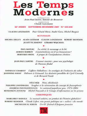 cover image of Les Temps Modernes N° 645